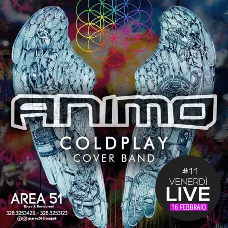 Inizia in musica il weekend dell'Area51 di Novoli: tributo ai Coldplay con gli Animo