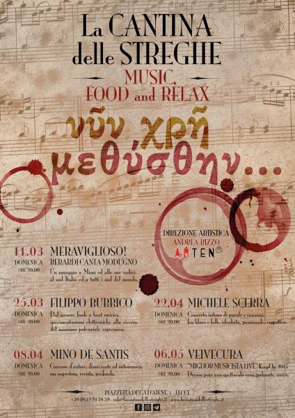 “νῦν χρῆ μεθύσθην”: la rassegna musicale de La Cantina delle Streghe