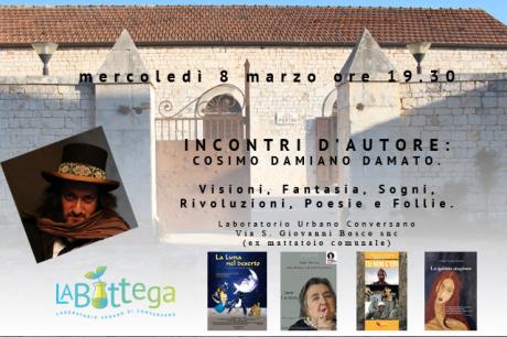 Incontri D'autore: LABottega ospita Cosimo Damiano Damato.