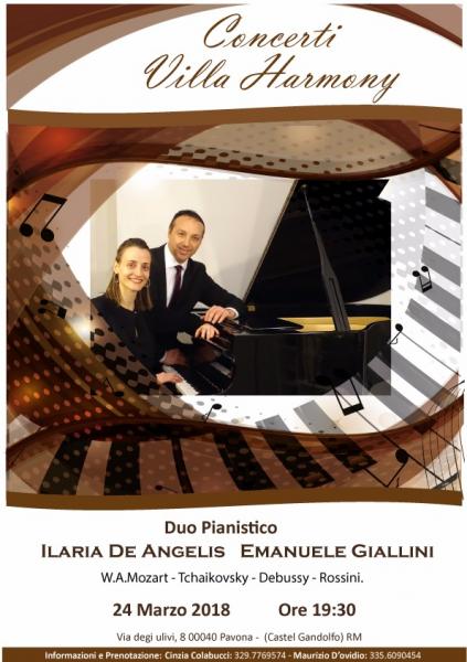 Concerto pianistico a 4 mani del duo De Angelis - Giallini
