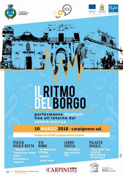 Il Ritmo Del Borgo - musica, mercatino, spettacoli e street food a Carpignano Salentino