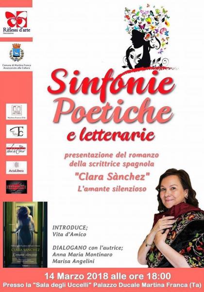 Clara Sanchèz presenta il suo nuovo romanzo "L'amante silenzioso"