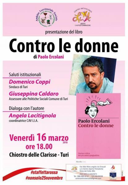 Presentazione del libro "Contro le donne" di e con Paolo Ercolani