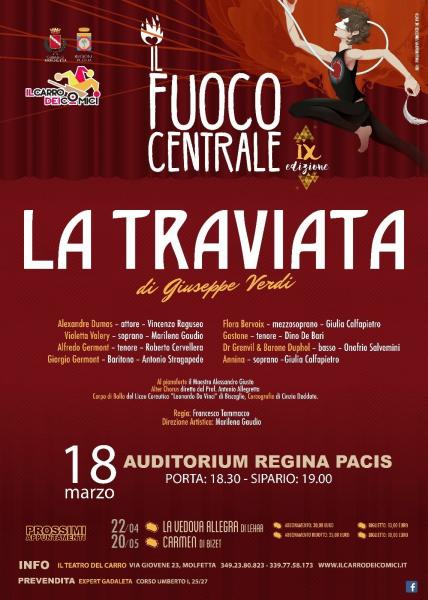 La Traviata di Giuseppe Verdi  in scena il 18 marzo a Molfetta