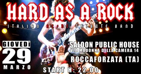 Hard As A Rock - AC/DC Tribute at Saloon, Roccaforzata (TA)