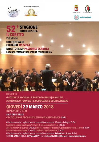 Orchestra Di Chitarre De Falla @ Circolo Unione: inaugurazione 52^Stagione "Coretto"