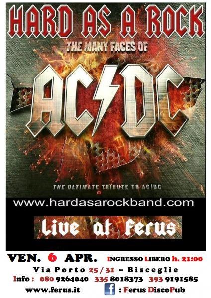 AC/DC tribute live @ FERUS con gli  "HARD AS A ROCK"