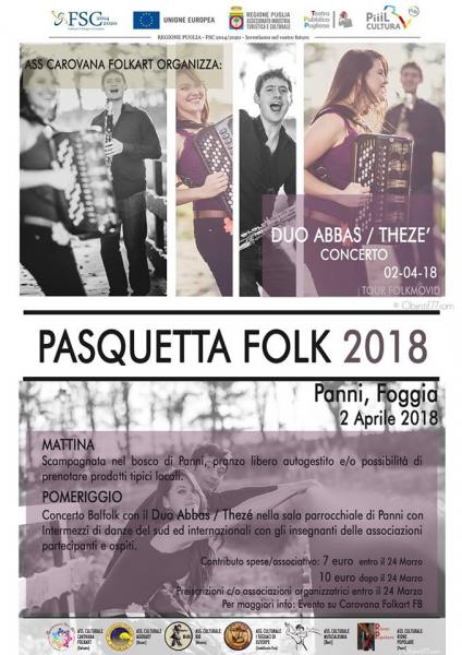 Pasquetta Folk 2018, a cura di "Carovana Folk Art"