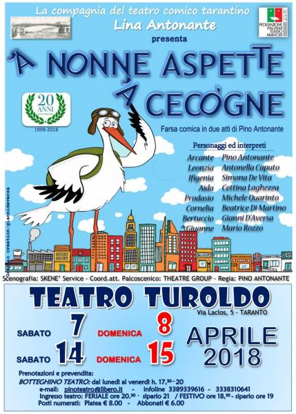 Teatro Turoldo  " 'A nonne aspette 'a cecògne "