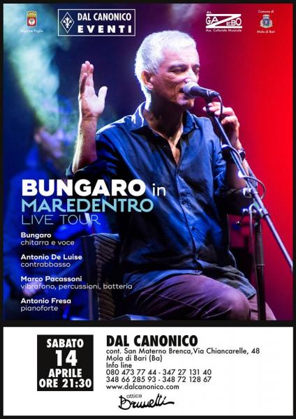 Bungaro in Maredentro Live Tour