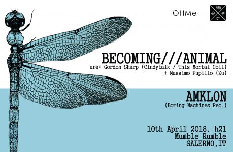 BECOMING///ANIMAL (Gordon Sharp from This Mortal Coil / Cindytalk and Massimo Pupillo from Zu) live al Mumble Rumble di Salerno