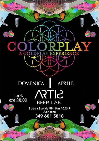 Colorplay a Coldplay experience live Artis - Beer Lab