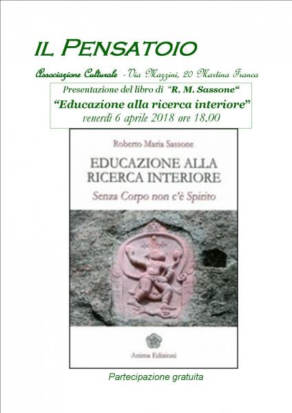 Presentazione del libro "Educazione alla ricerca interiore" di R. M. Sassone