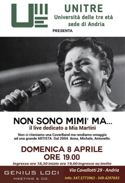 NON SONO MIMI' MA Il live dedicato a Mia Martini