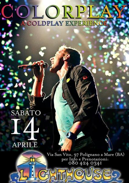 Colorplay a Coldplay experience live Lighthouse Polignano a Mare