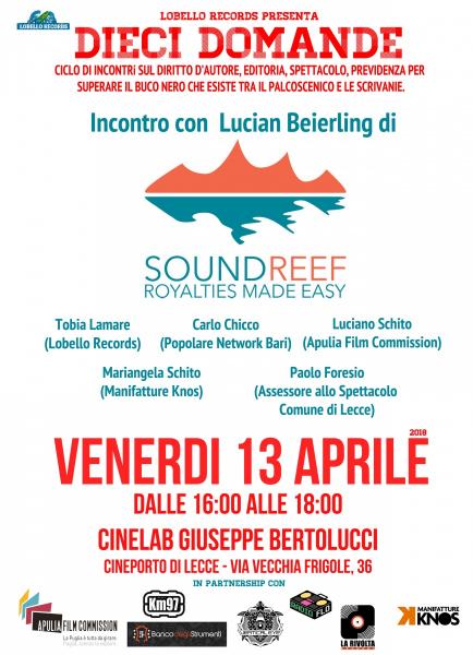 DieciDomande: incontro con SoundReef al Cineporto di Lecce