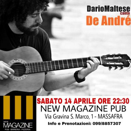 Dario Maltese canta De Andrè