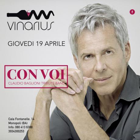 Giovedi 19 Aprile sul palco del Vinarius "CoVoi" tribute band Baglioni