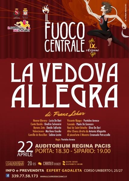 Con La Vedova Allegra è tornata l’operetta a Molfetta  Domenica 22 aprile al Teatro Regina Pacis