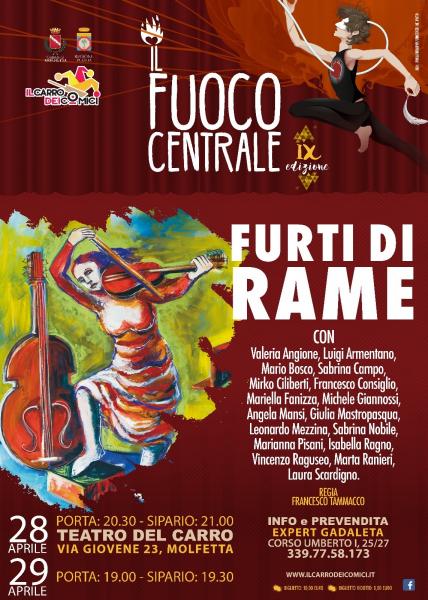 Furti di Rame, il 28 e 29 aprile al Teatro del Carro di Molfetta lo spettacolo dedicato a Franca Rame e Dario Fo.