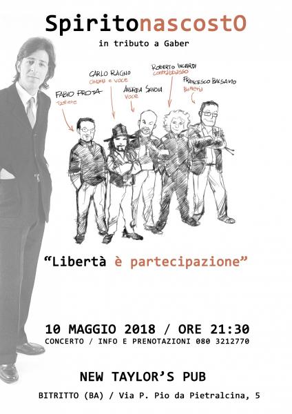 "Libertà è partecipazione": SpiritonascostO in tributo a Gaber