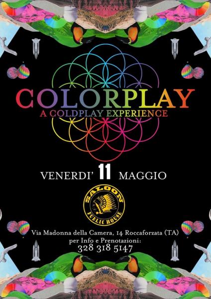 Colorplay a Coldplay experience live Saloon Public House Roccaforzata
