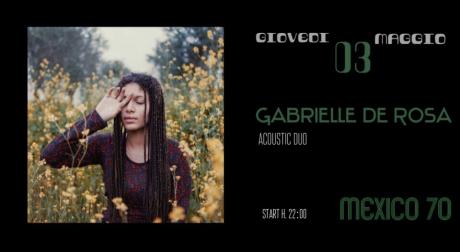 Gabrielle De Rosa Acoustic duo live Mexico70