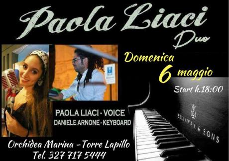 Aperitivo Live con Paola Liaci Duo @Orchidea Marina Ristorante Torre Lapillo - DOMENICA 6 MAGGIO!