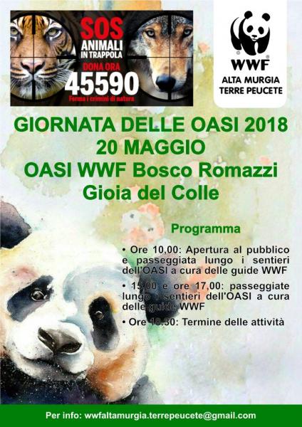 GIORNATA DELLE OASI WWF -OASI BOSCO ROMANAZZI