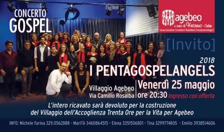 Concerto PentaGospelAngels in favore di Agebeo e Amici di Vincenzo Onlus