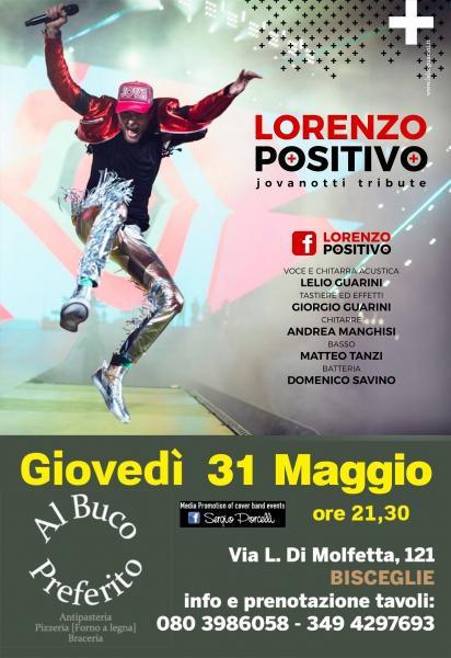 Lorenzo Positivo - Jovanotti Tribute Band a Bisceglie