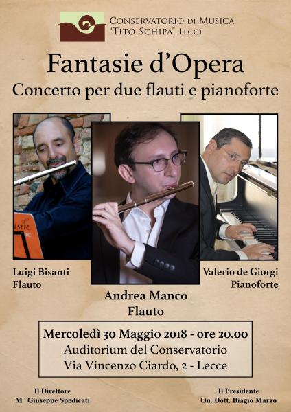 Fantasie d'Opera - Concerto per due Flauti e Pianoforte