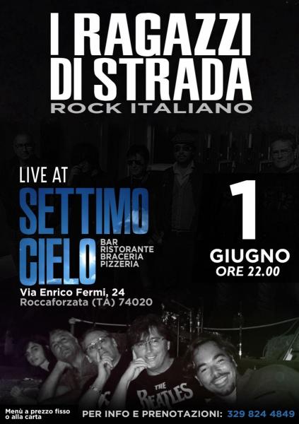 Serata live con "I Ragazzi di Strada" rock italiano
