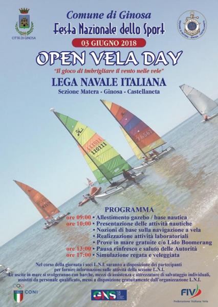 Open Vela Day Lega Navale Italiana sez. Matera Ginosa Castellaneta