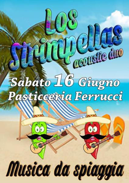 Los Strimpellas Musica da Spiaggia live Pasticceria Ferrucci