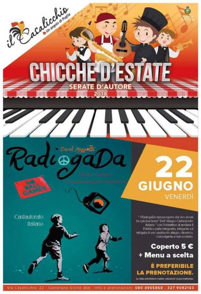 # RadiogaDa Band # suona l'allegro Cantautorato Italiano al Ristorante il Casalicchio