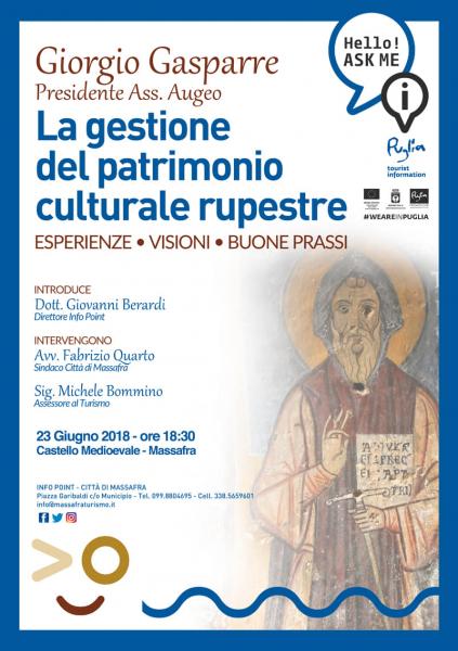 La gestione del patrimonio culturale rupestre.