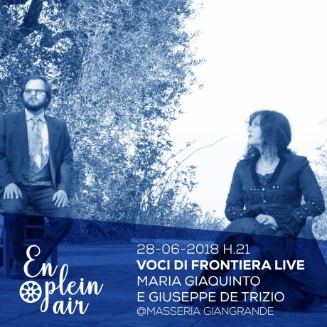 VOCI DI FRONTIERA Live Maria Giaquinto e Giuseppe De Trizio