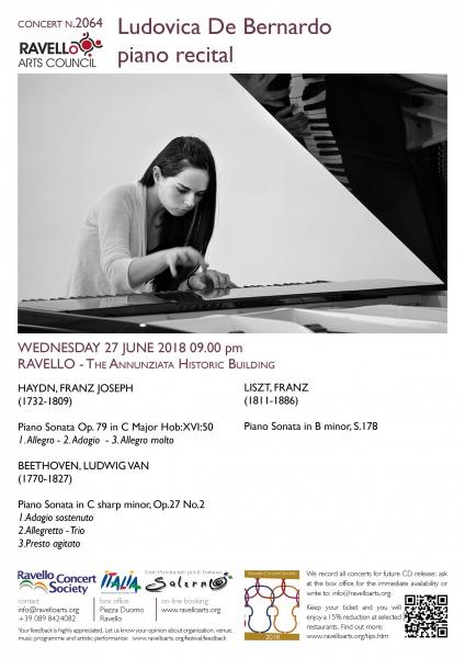 LUDOVICA DE BERNARDO piano trecital