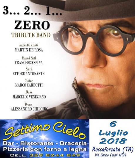 Serata live con i 3... 2... 1... zero. Tribute band  Renato Zero