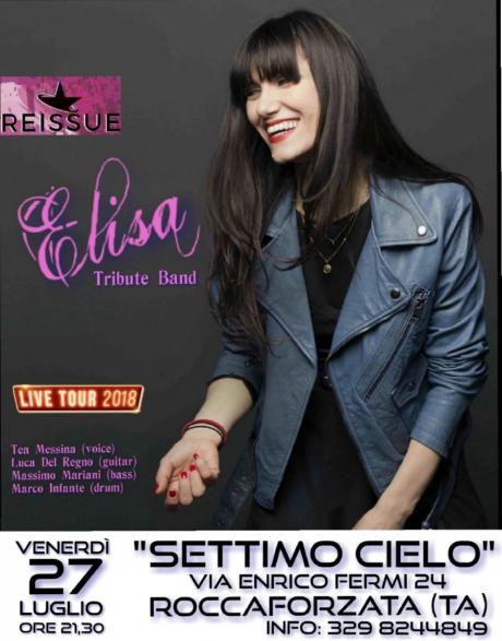 Serata live con "tribute band Elisa"