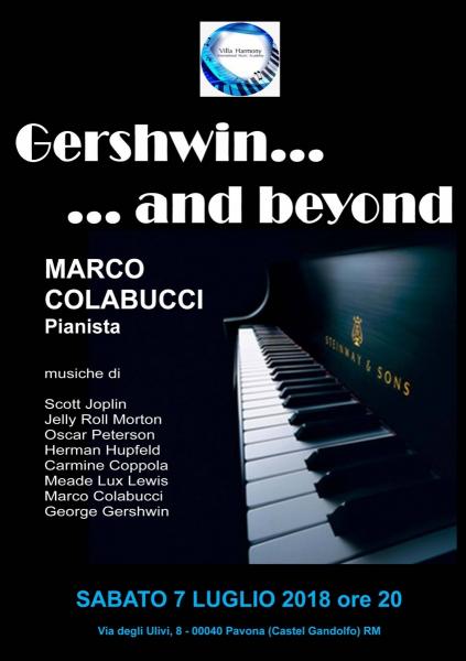 Recital del pianista Marco Colabucci  "Gershwin... and beyond..."