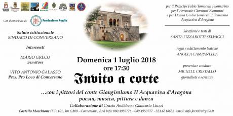III^ edizione INVITO A CORTE con i pittori del conte: Artemisia Gentileschi e Paolo Finoglio