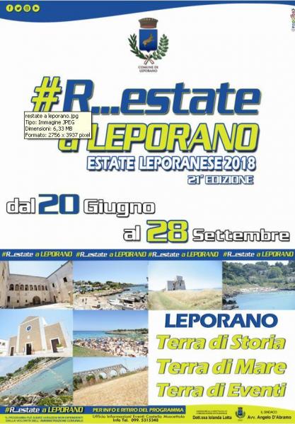 ESTATE LEPORANESE: C’E’ IL RICCO CARTELLONE