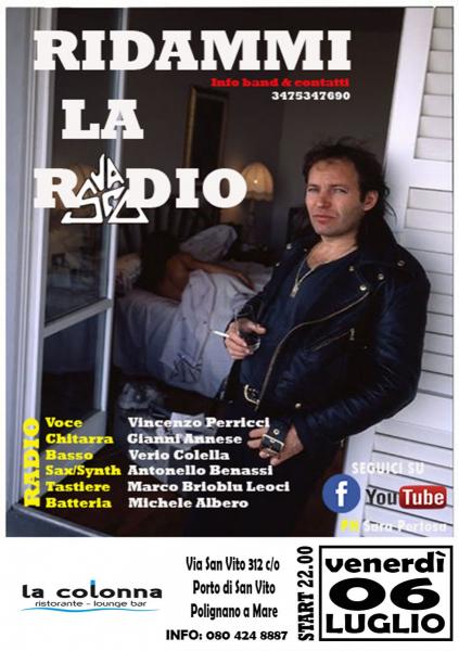 Ridammi la Radio LIVE  Vasco Rossi coverband