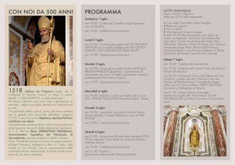 Festa patronale dei Santi Martino e Comasia: programma (prima parte)
