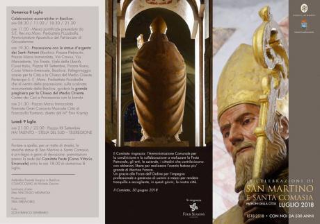 Festa patronale dei Santi Martino e Comasia: programma (seconda parte)