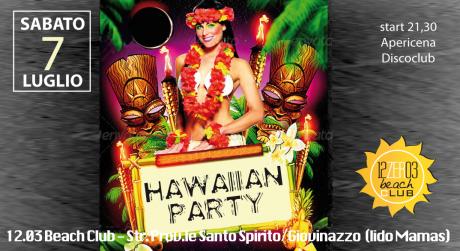 Hawaiian Party in riva al mare