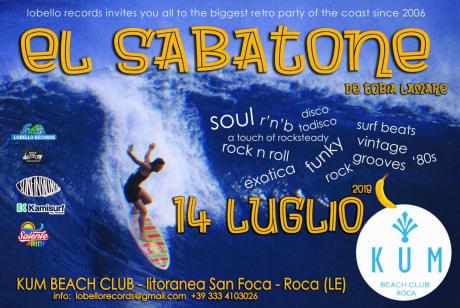El Sabatone de Tobia Lamare - 14 luglio - inaugurazione al Kum di Roca