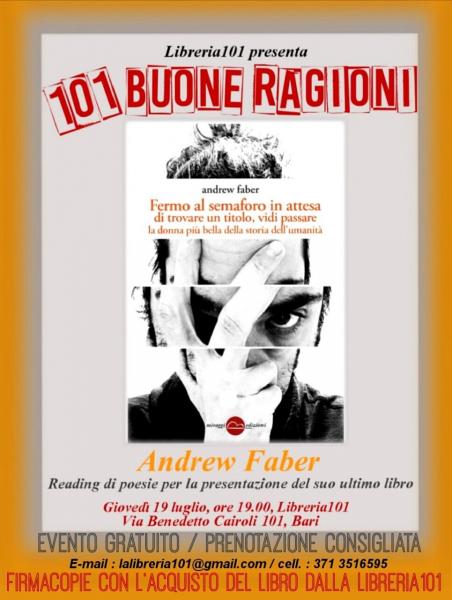 Libreria 101 presenta: 101 BUONE RAGIONI - Incontro con l'autore Andrew Faber